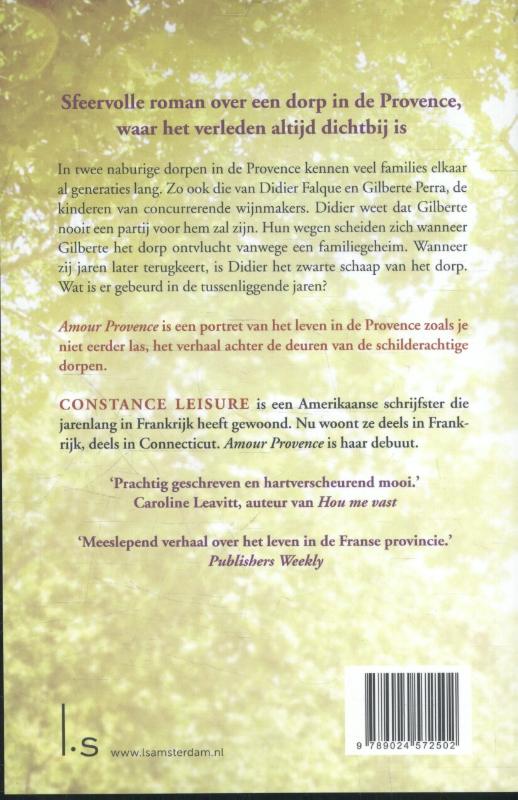 Achterkant van Amour Provence