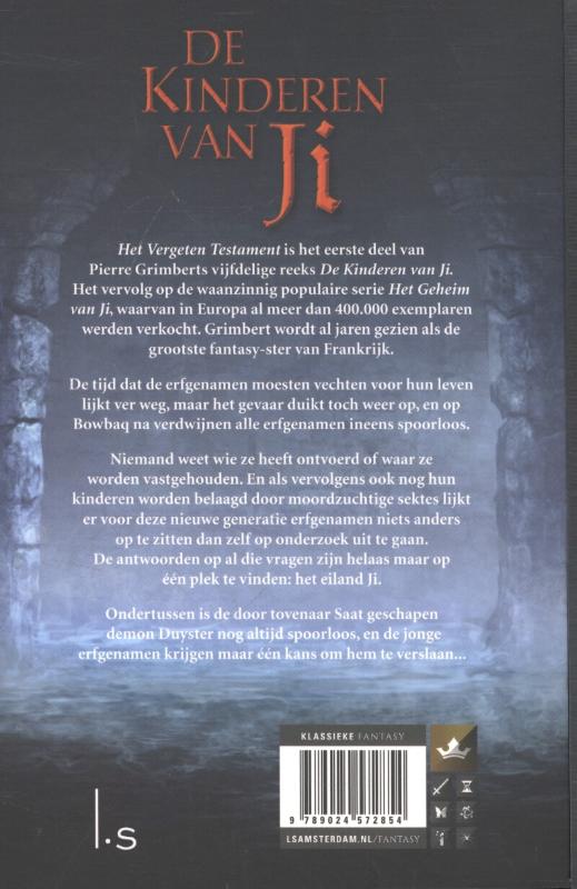 Achterkant van Het vergeten testament