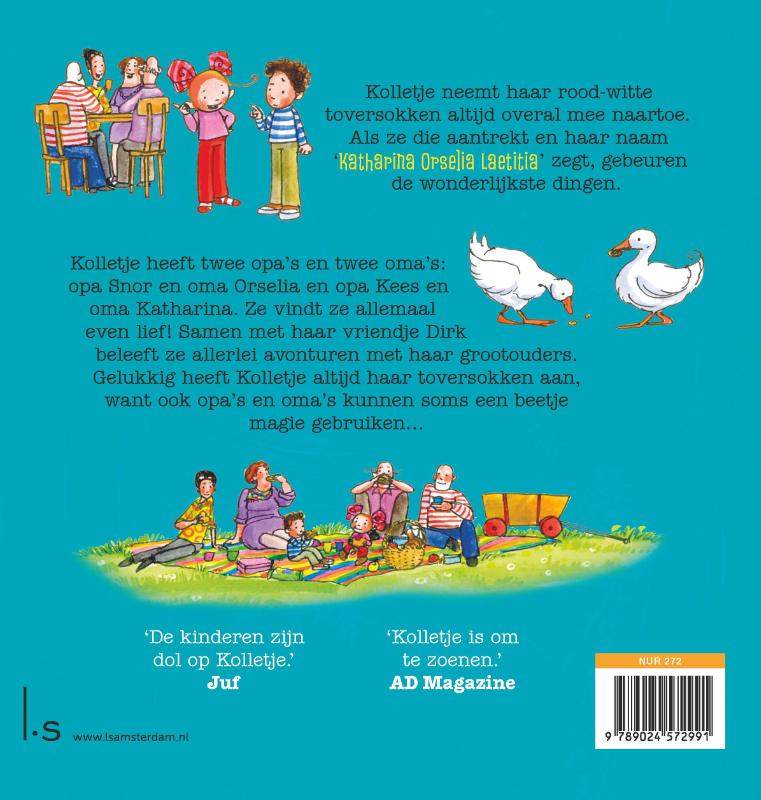 Achterkant van Opa en oma voor altijd jong