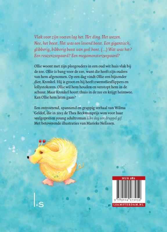 Achterkant van Ollie en het kronkeldier