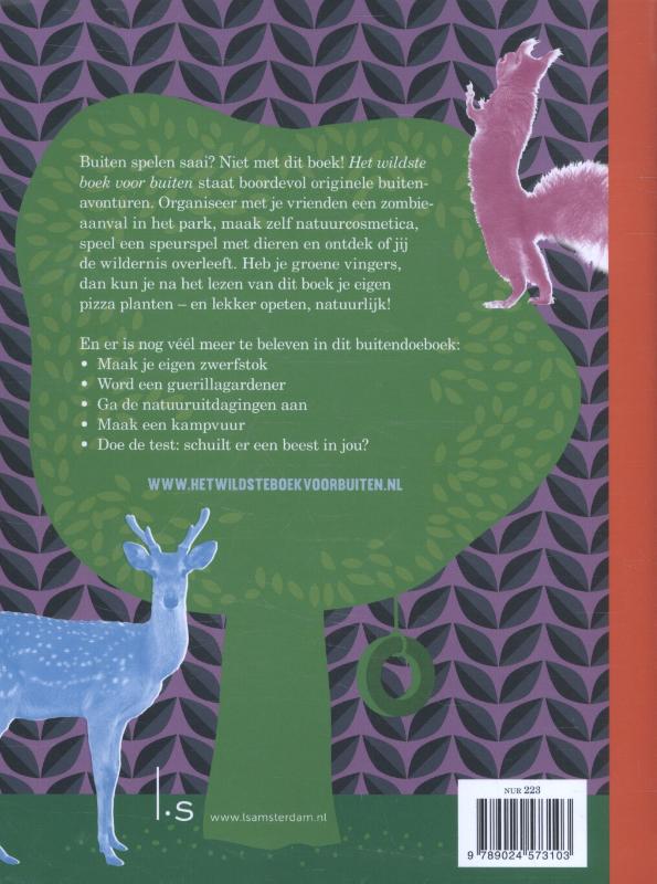 Achterkant van Het wildste boek voor buiten