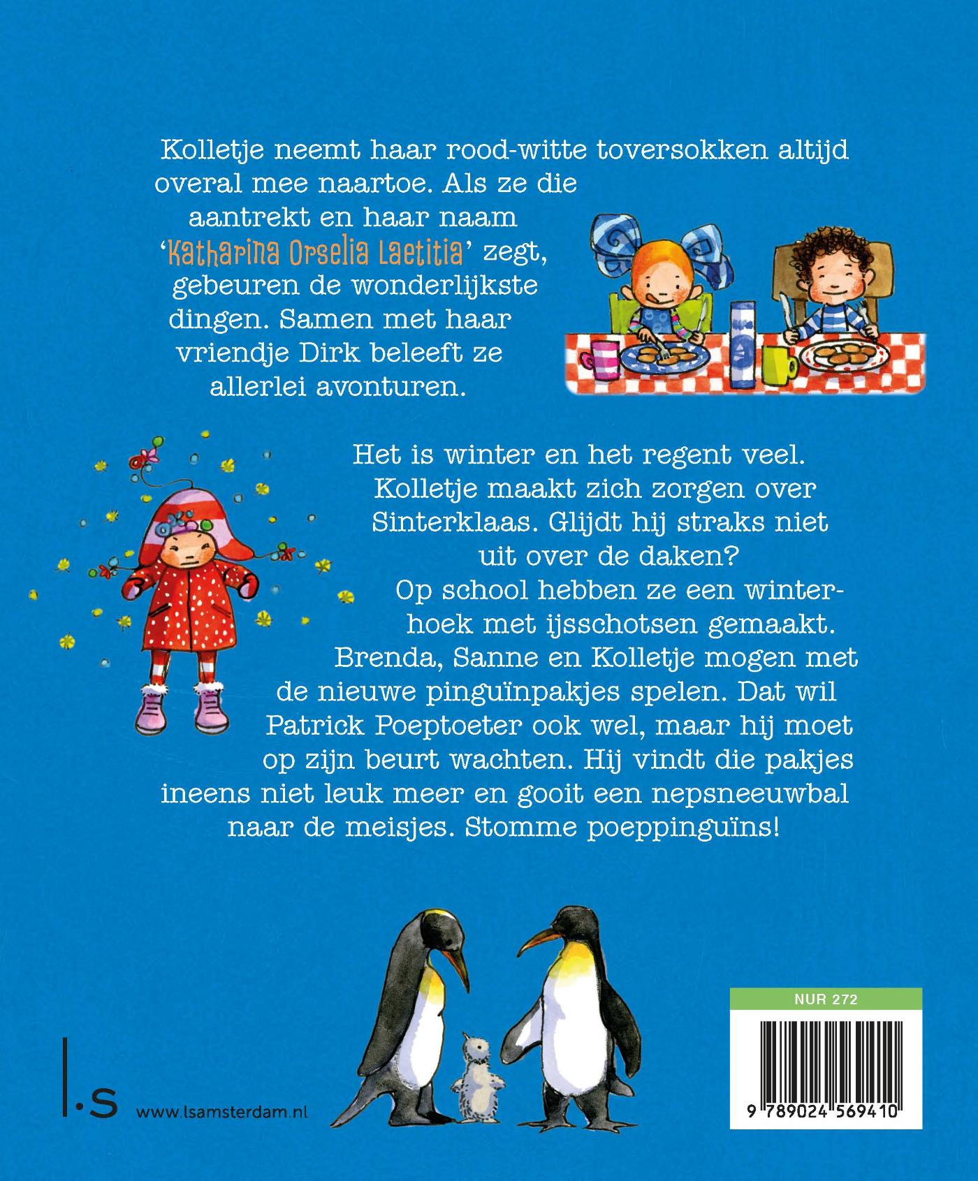Achterkant van Koning Winter valt in het water