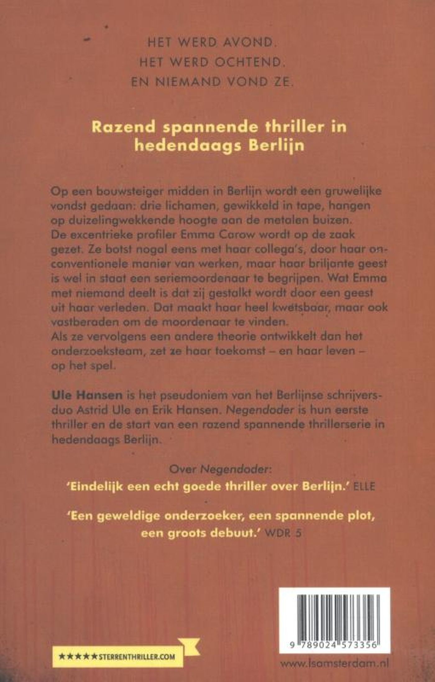 Achterkant van Negendoder