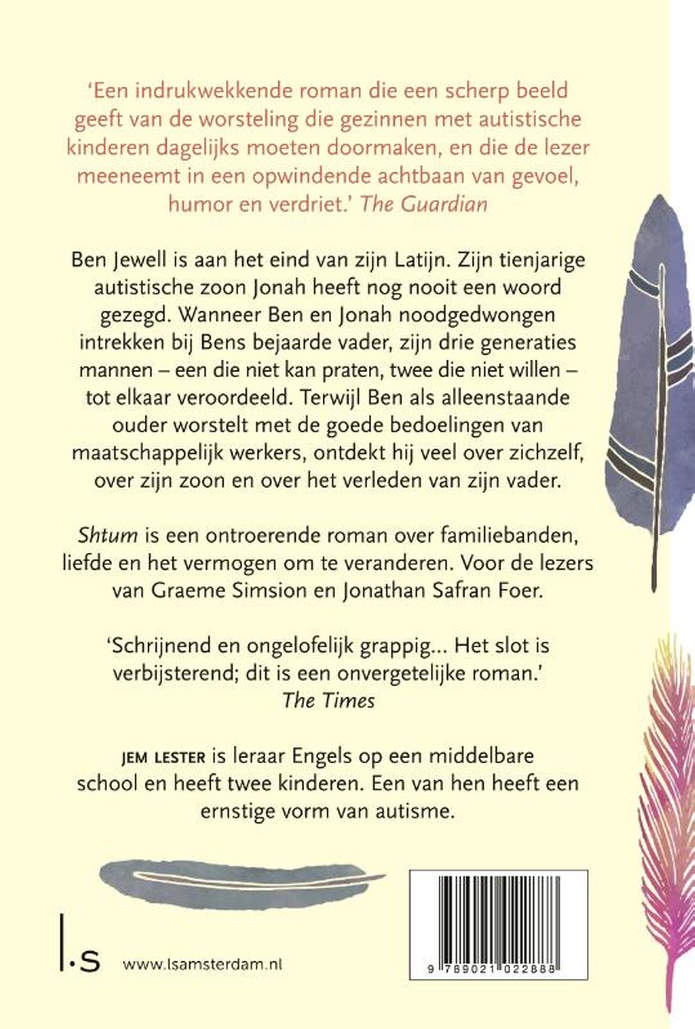 Achterkant van Shtum