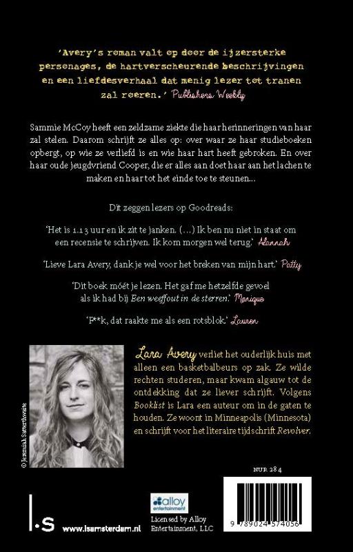 Achterkant van Het geheugenboek