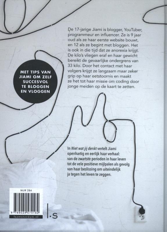 Achterkant van Niet wat jij denkt