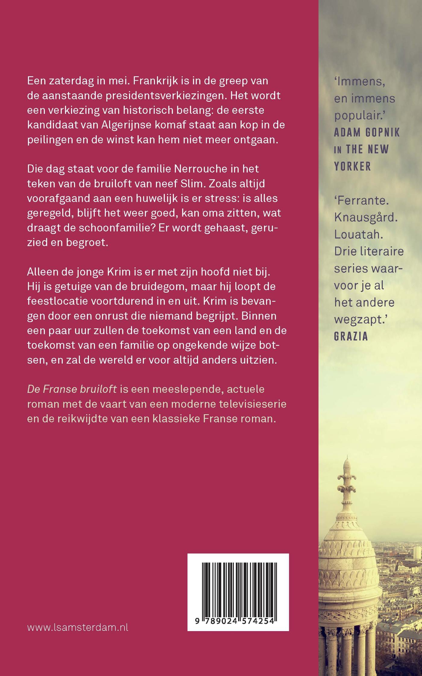 Achterkant van De Franse bruiloft