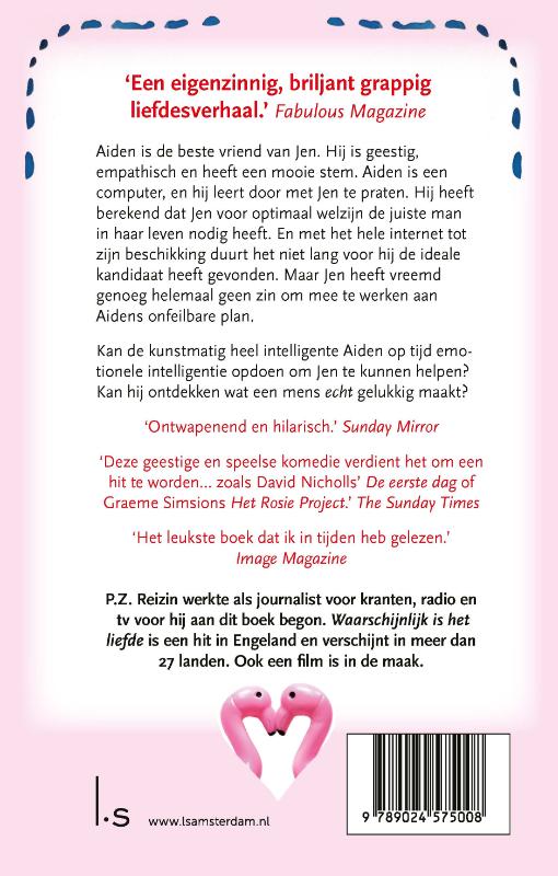 Achterkant van Waarschijnlijk is het liefde