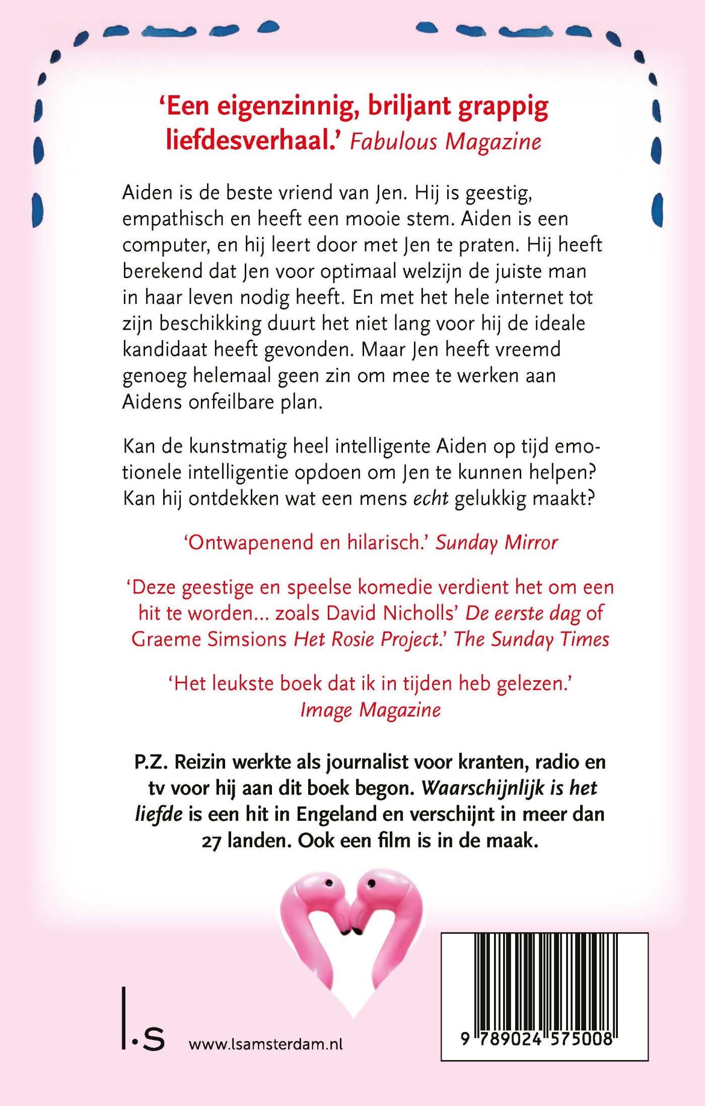 Achterkant van Waarschijnlijk is het liefde