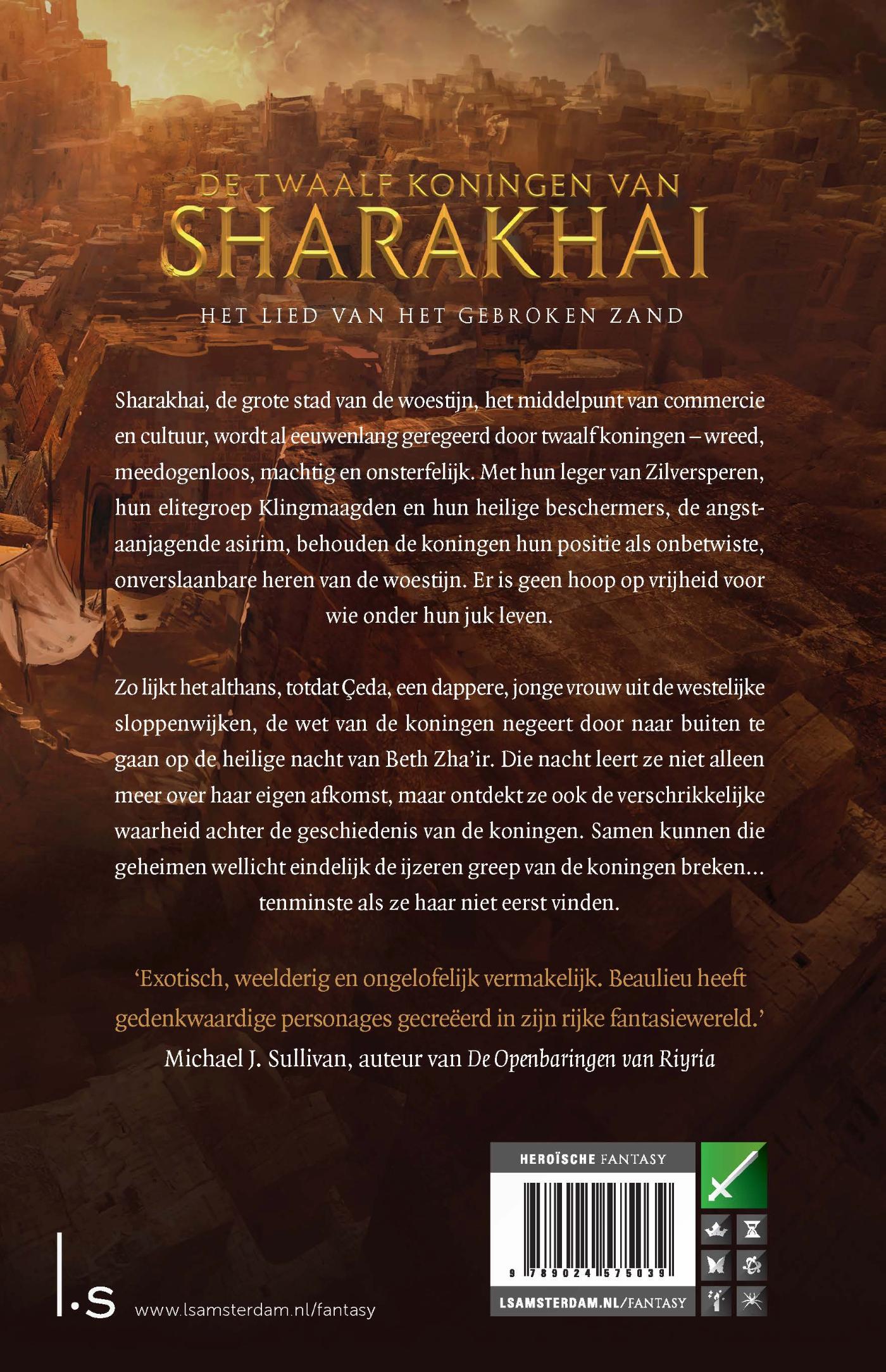 Achterkant van De twaalf koningen van Sharakhai