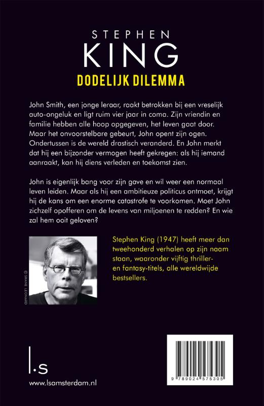 Achterkant van Dodelijk dilemma