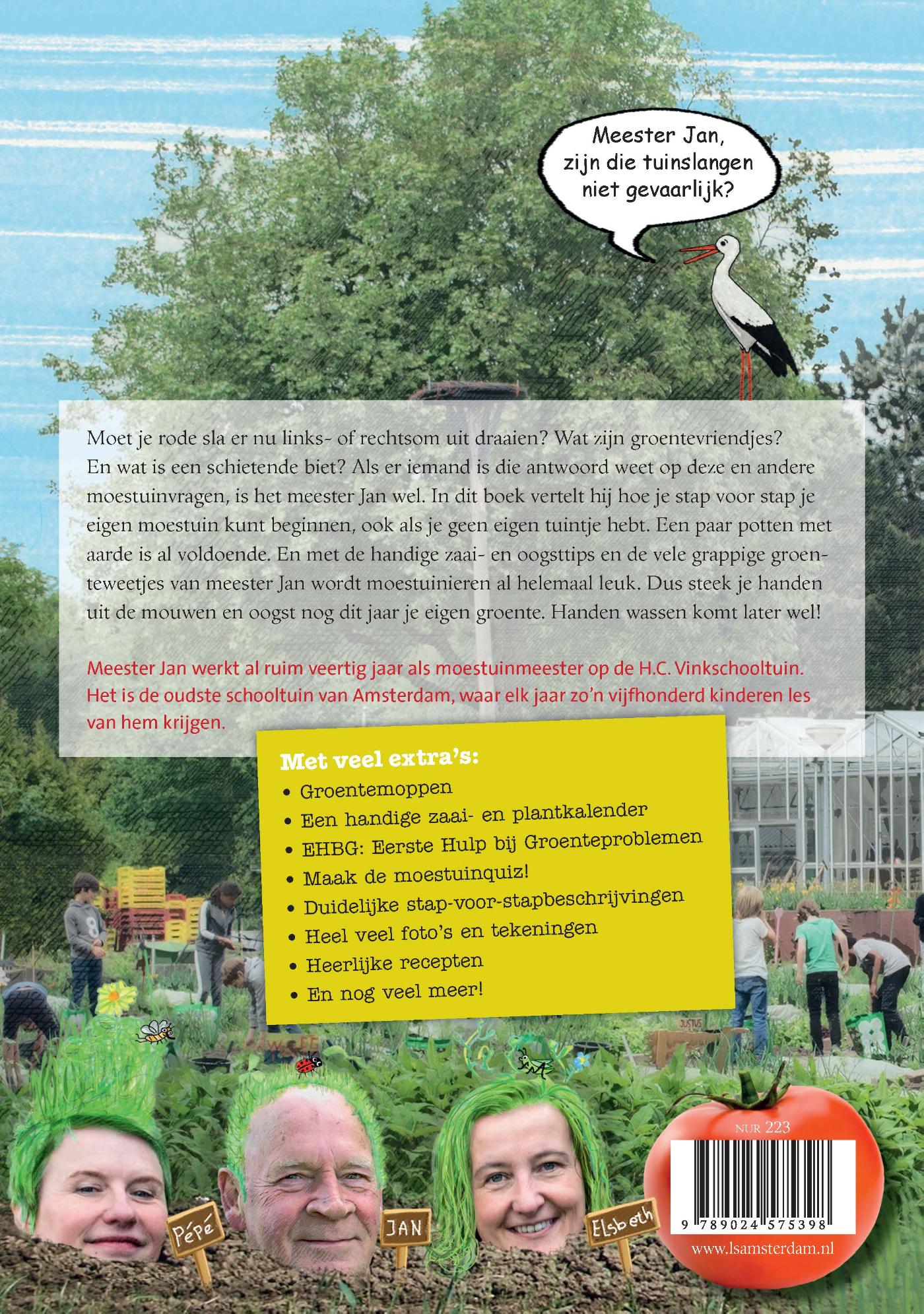 Achterkant van Het moestuinboek van meester Jan