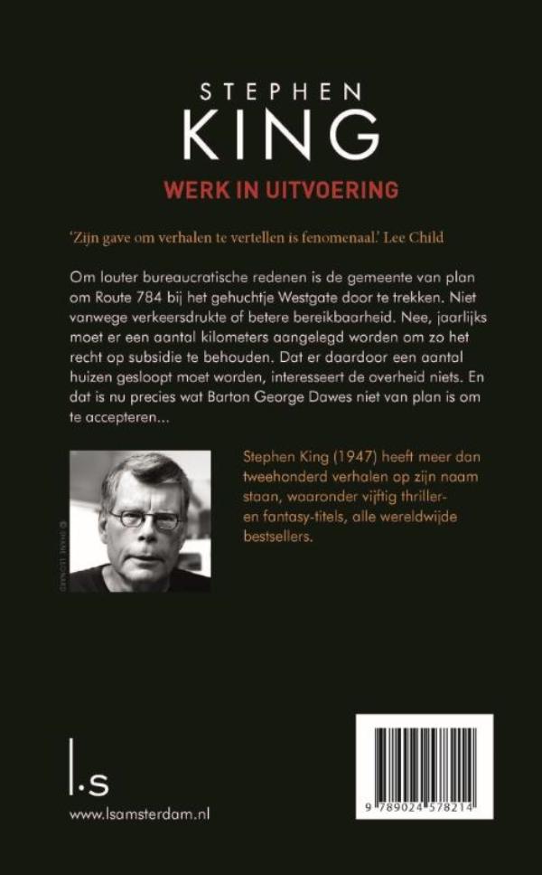 Achterkant van Werk in uitvoering