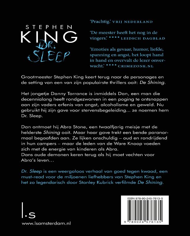 Achterkant van Dr. Sleep