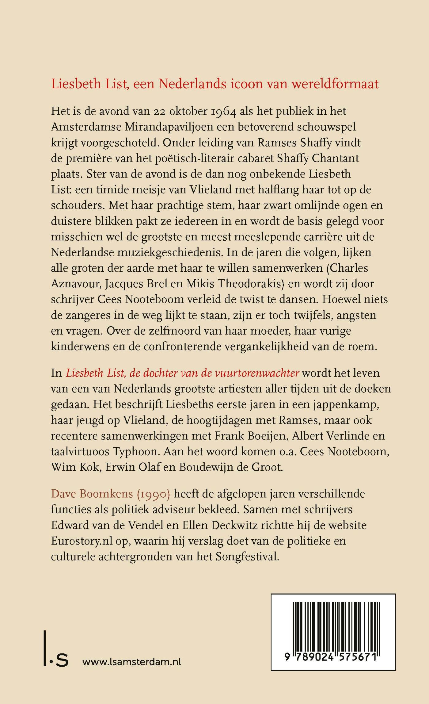 Achterkant van Liesbeth List