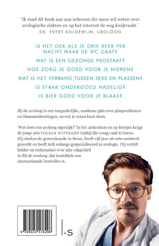 Achterkant van Bij de uroloog