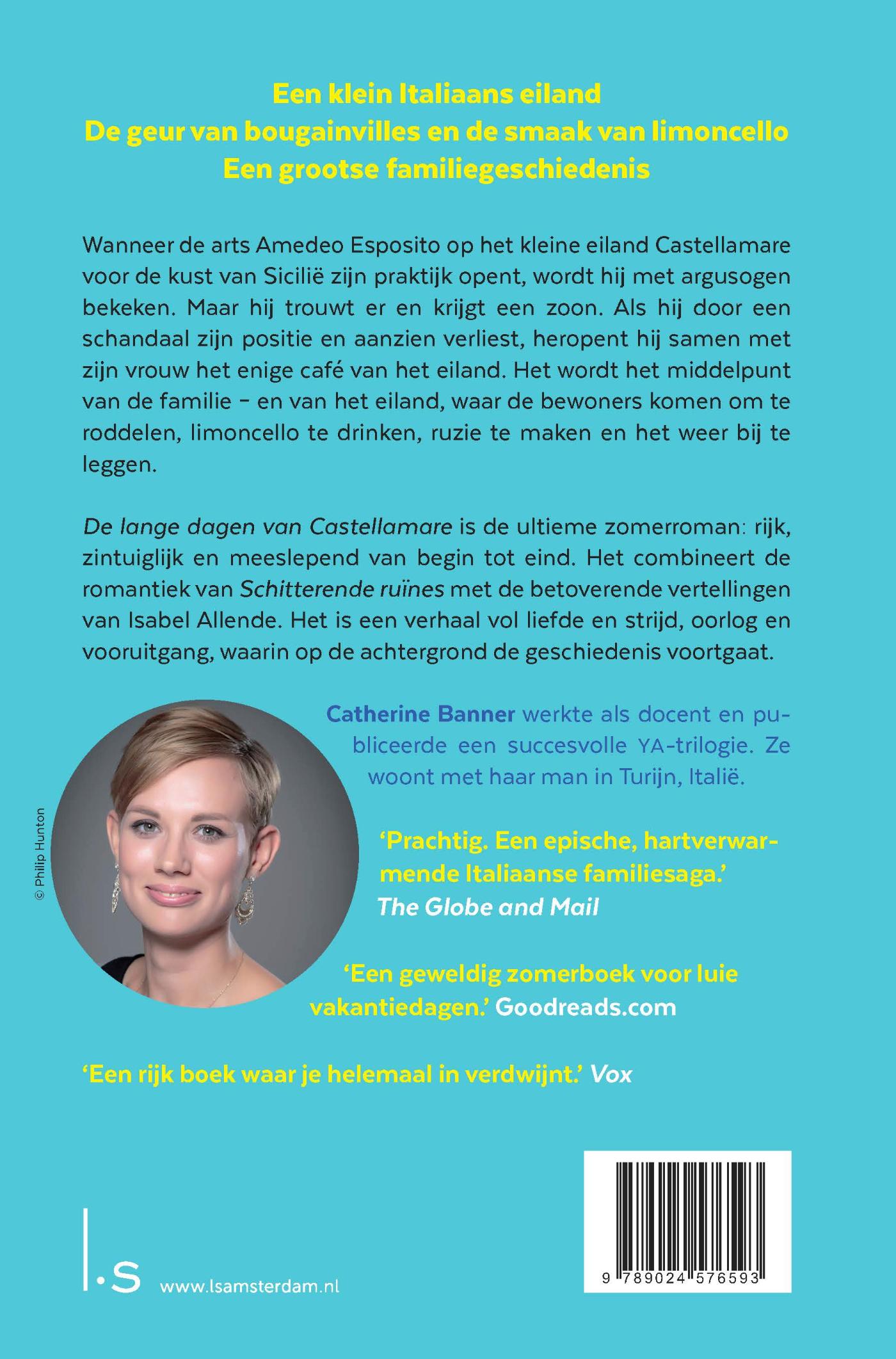 Achterkant van De lange dagen van Castellamare