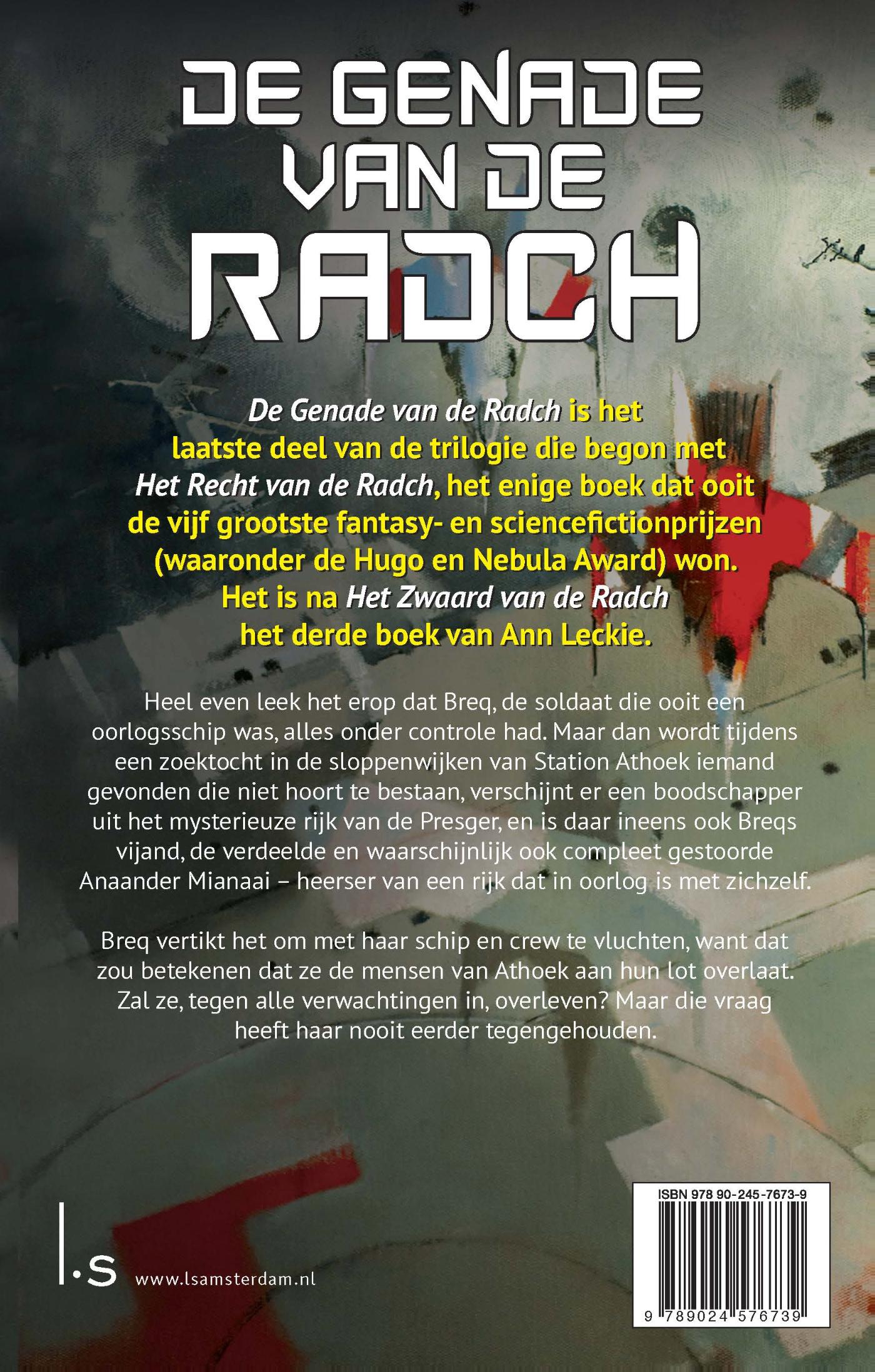 Achterkant van De genade van de Radch