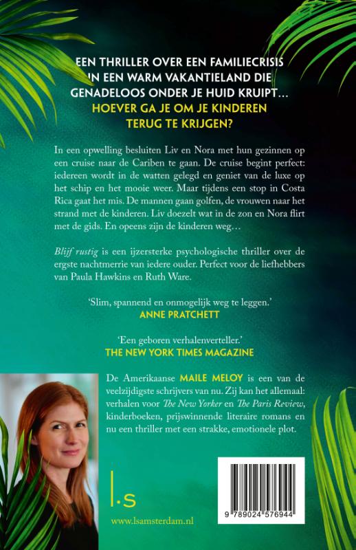 Achterkant van Blijf rustig