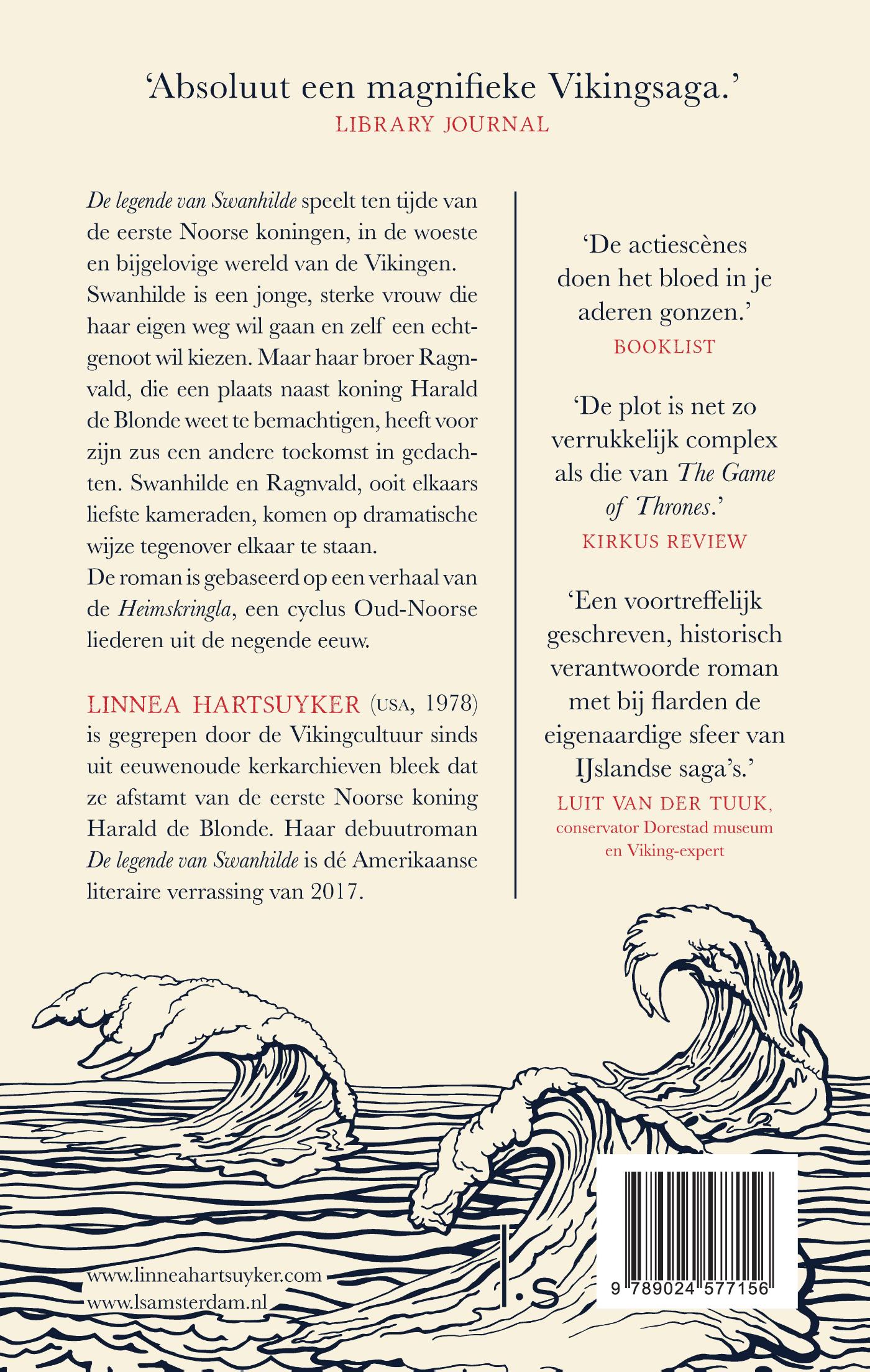 Achterkant van De legende van Swanhilde