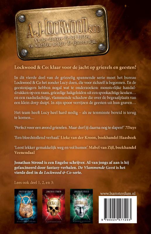 Achterkant van De vlammende geest