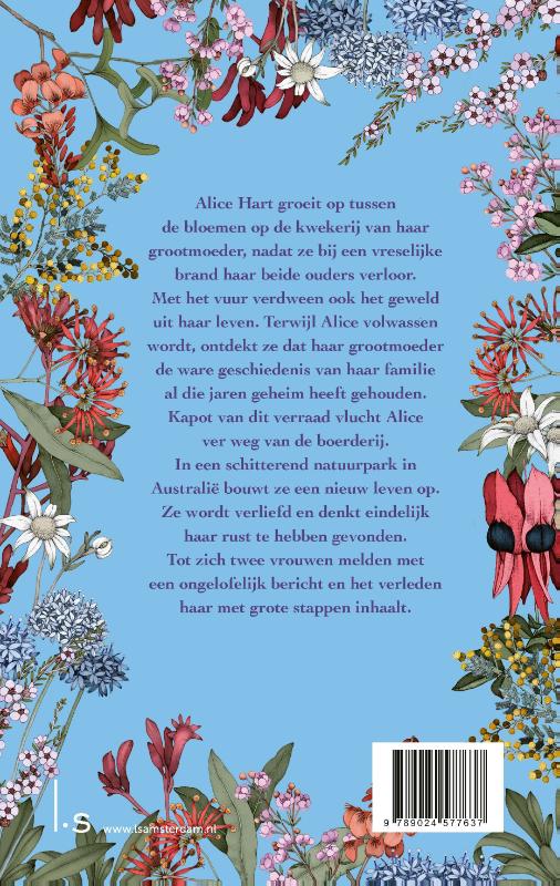 Achterkant van Het verhaal van Alice Hart