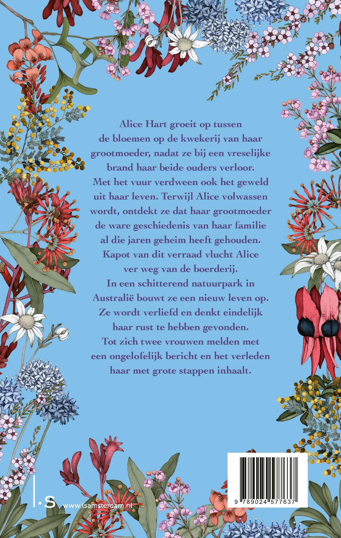 Achterkant van Het verhaal van Alice Hart