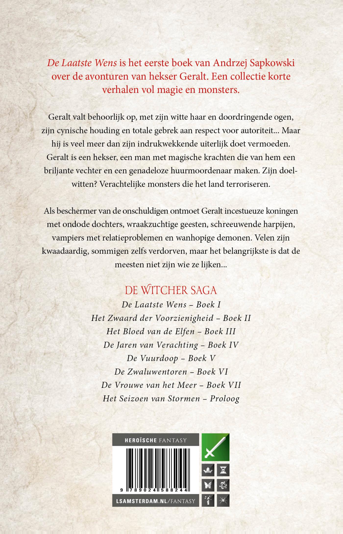 Achterkant van De laatste wens