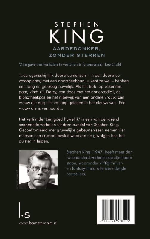 Achterkant van Aardedonker, zonder sterren
