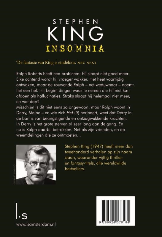 Achterkant van Insomnia