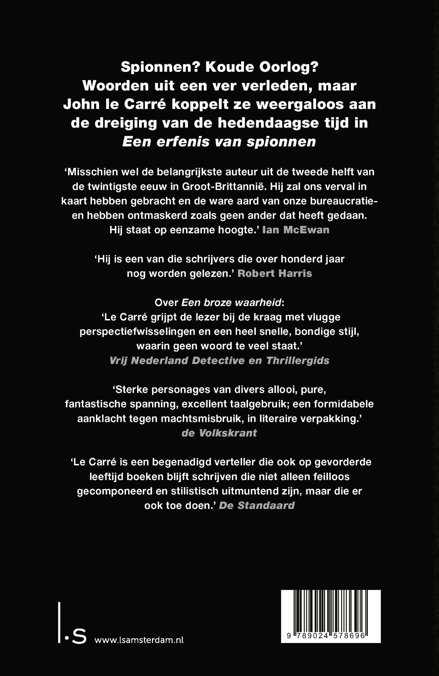 Achterkant van Een Erfenis van spionnen