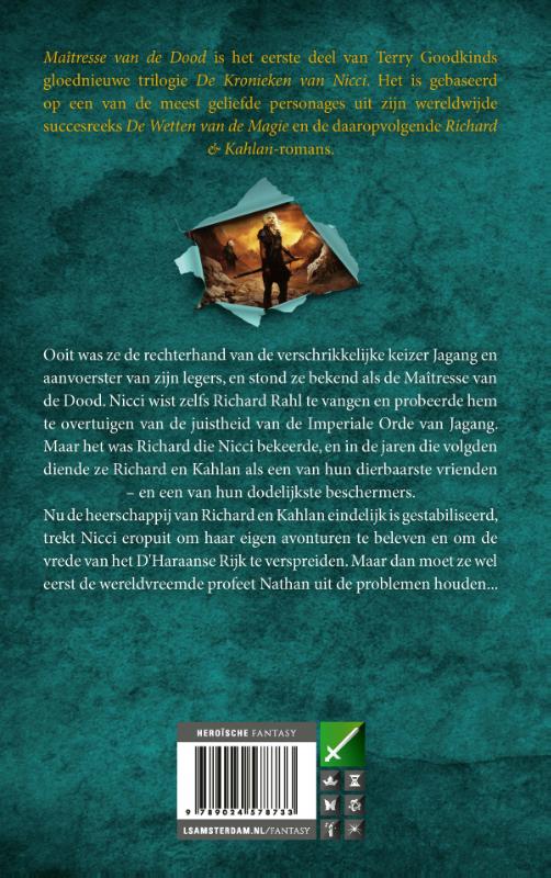 Achterkant van Maîtresse van de Dood
