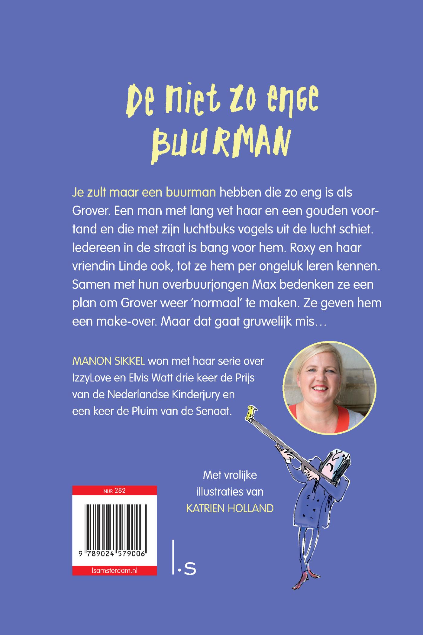Achterkant van De niet zo enge buurman