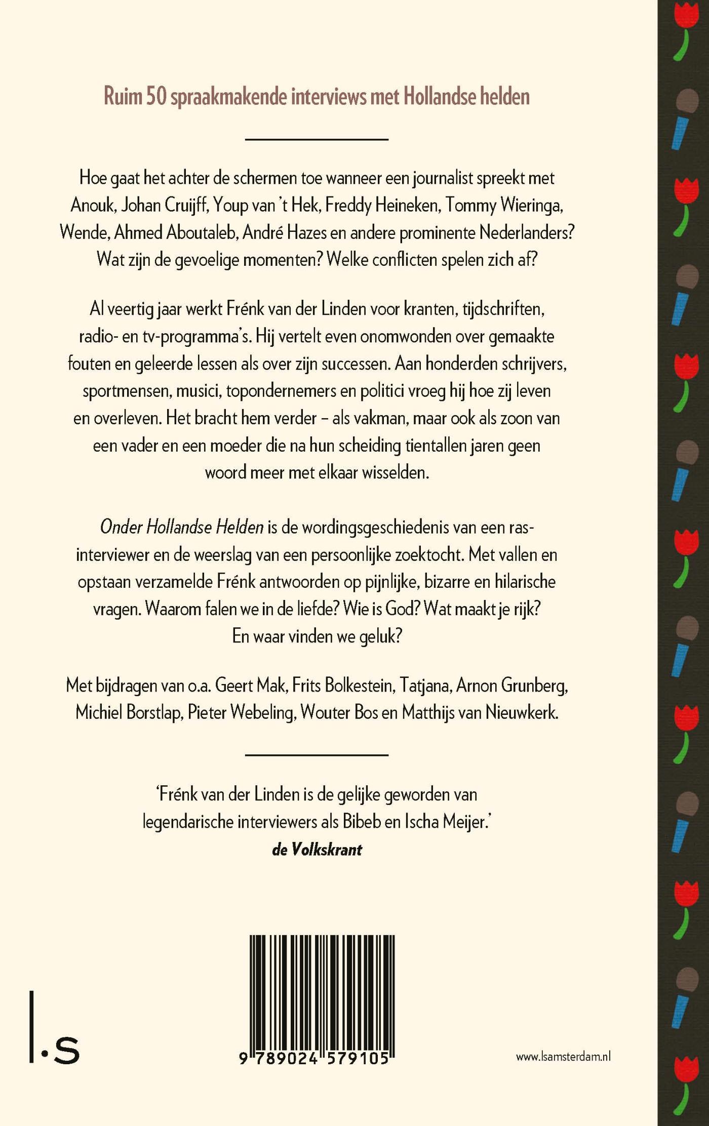 Achterkant van Onder Hollandse helden