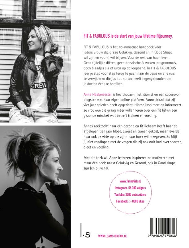 Achterkant van Fit & fabulous