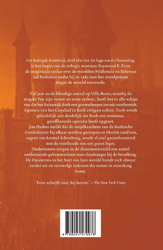 Achterkant van Het bedreigde koninkrijk