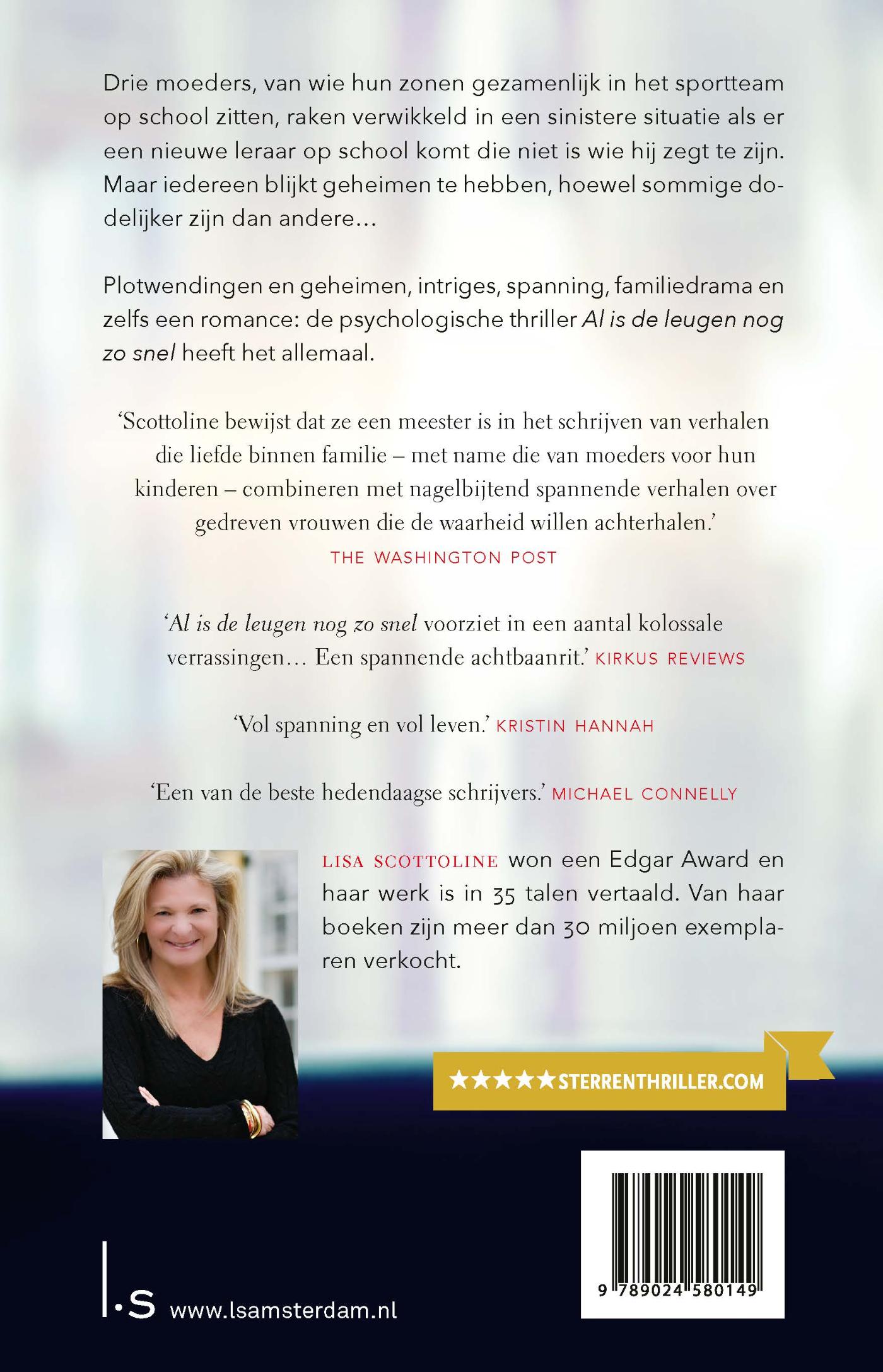 Achterkant van Al is de leugen nog zo snel