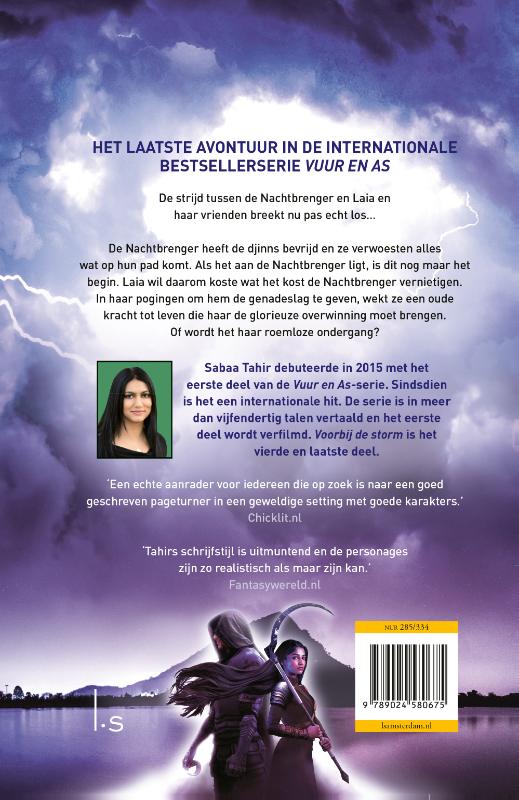 Achterkant van Voorbij de storm
