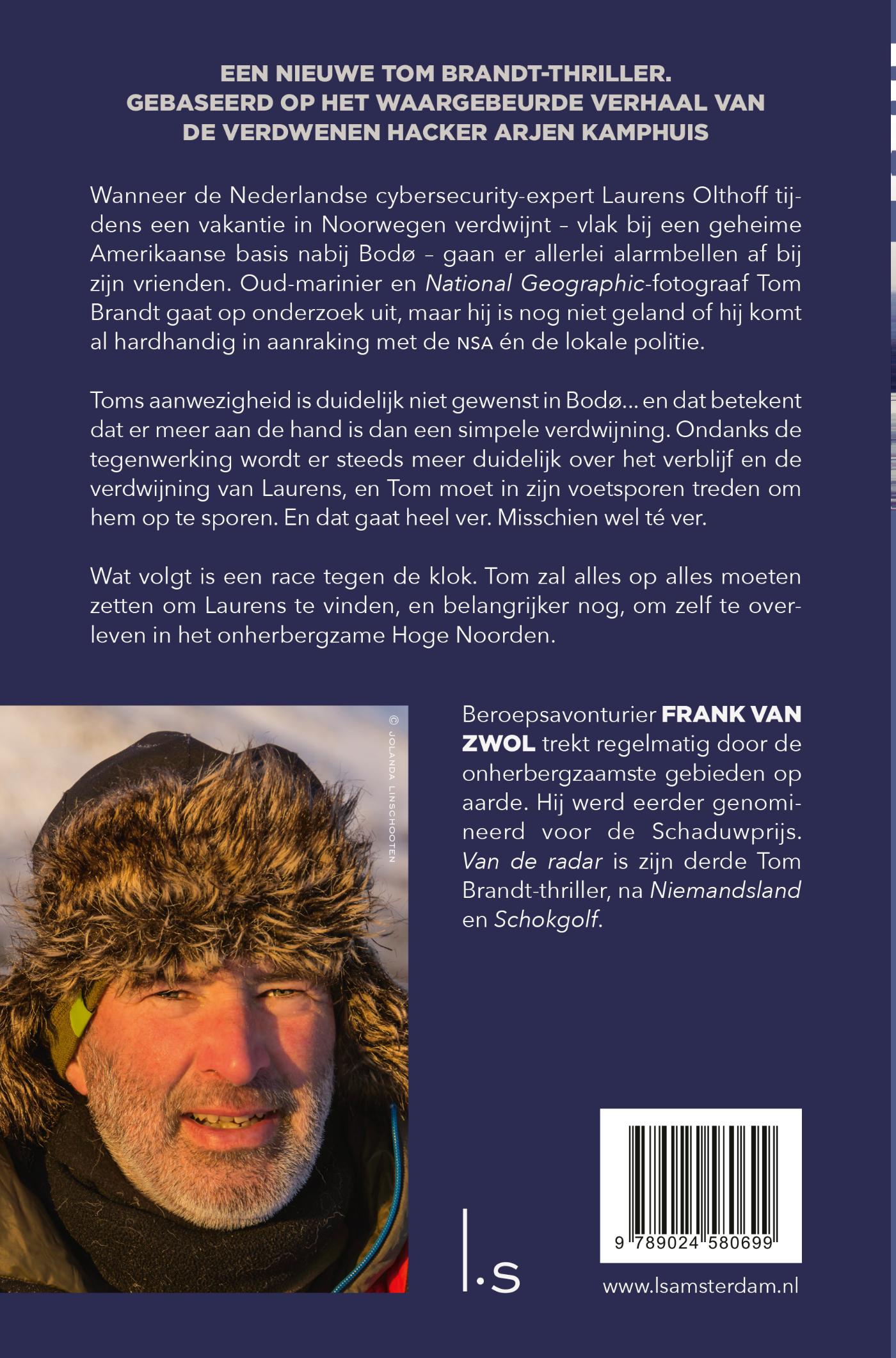 Achterkant van Van de radar
