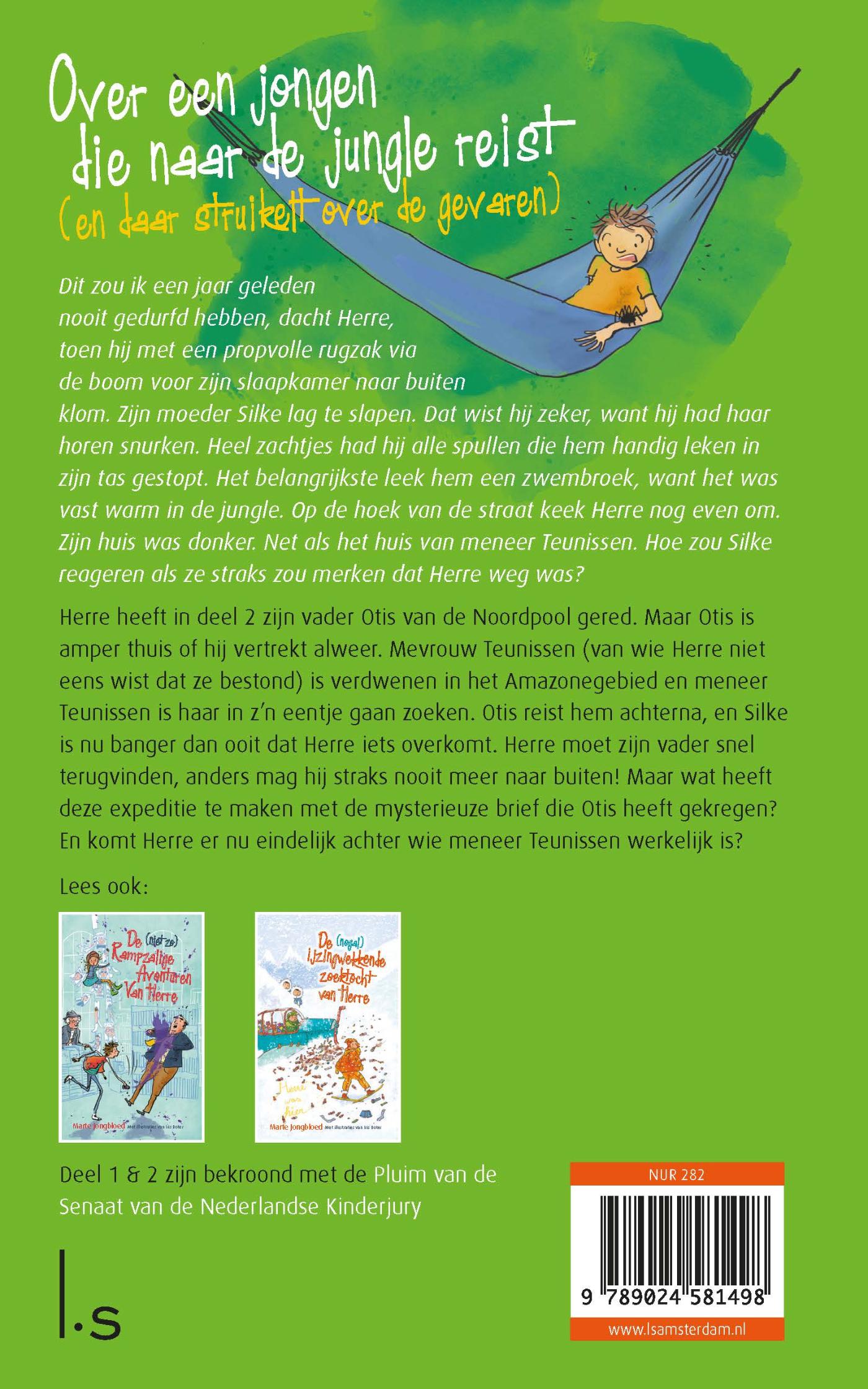 Achterkant van De (zeer) bloedstollende expeditie van Herre