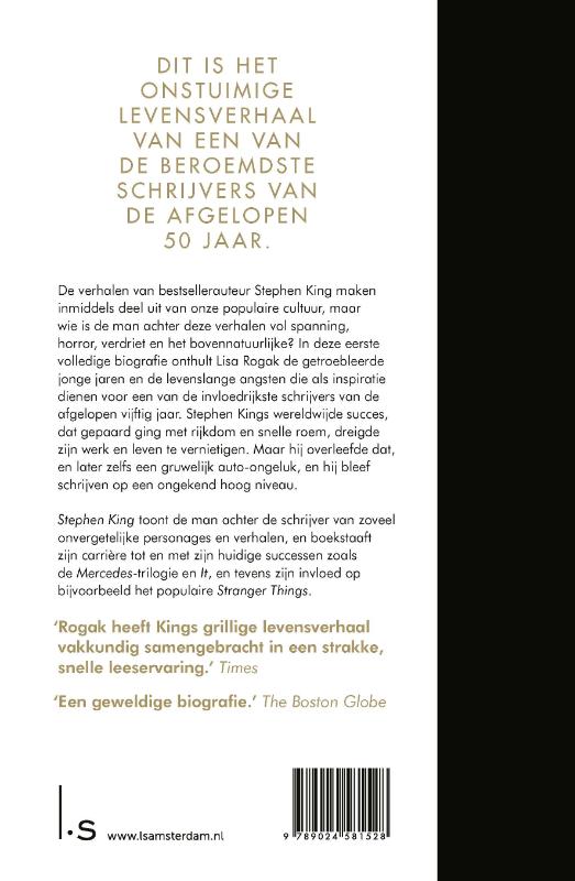 Achterkant van Stephen King