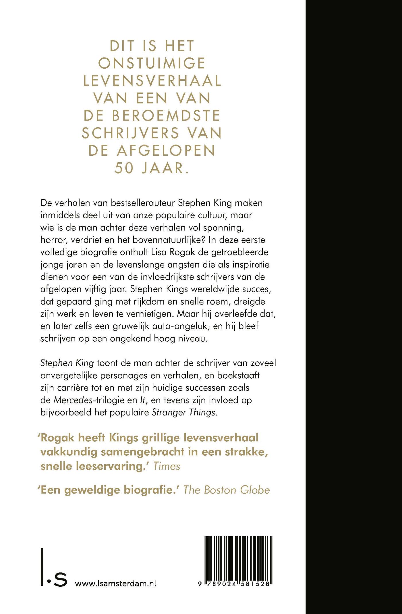 Achterkant van Stephen King