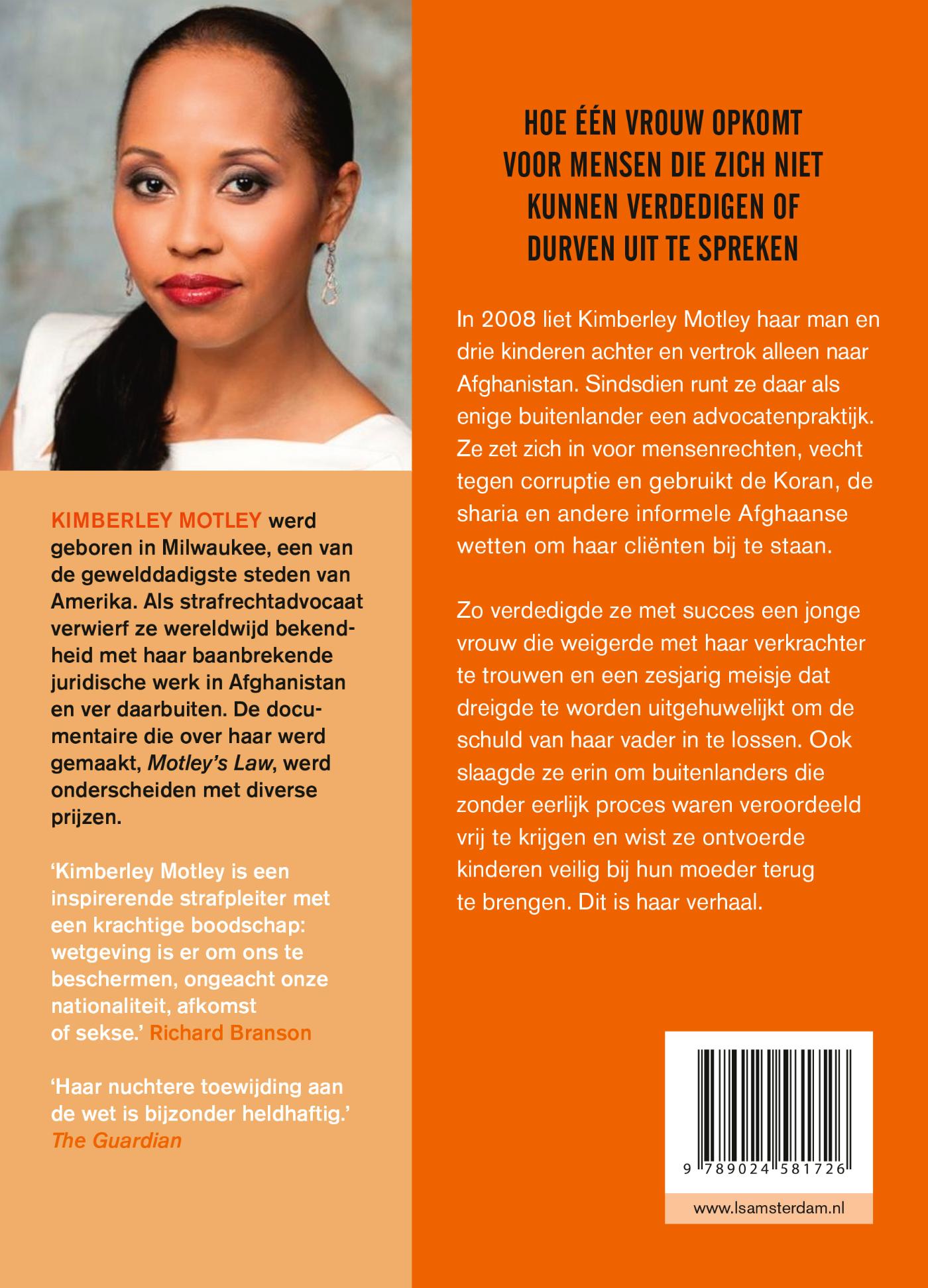 Achterkant van De wet van Motley
