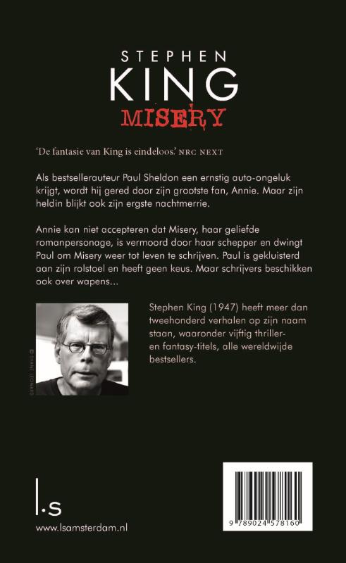 Achterkant van Misery