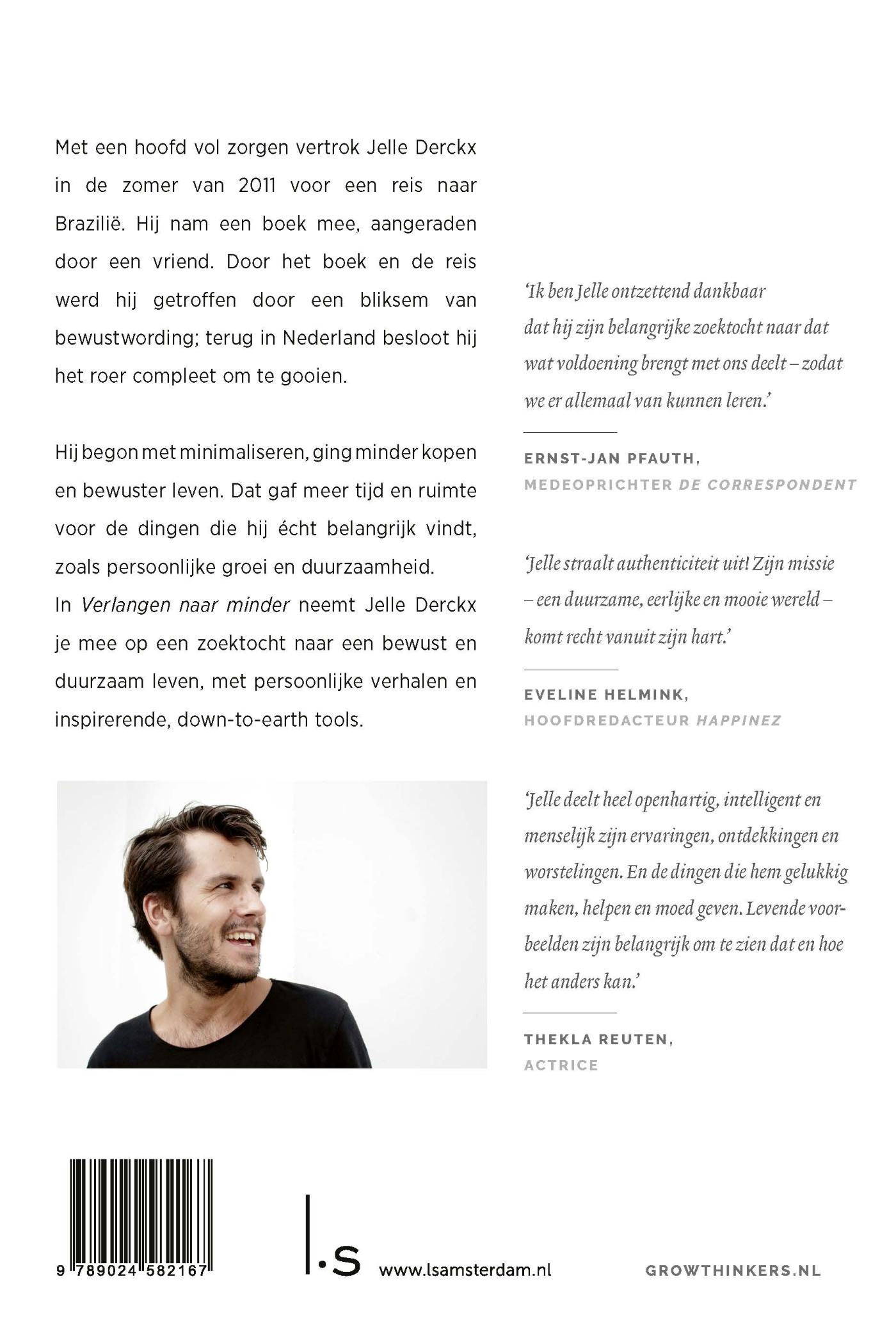 Achterkant van Verlangen naar minder