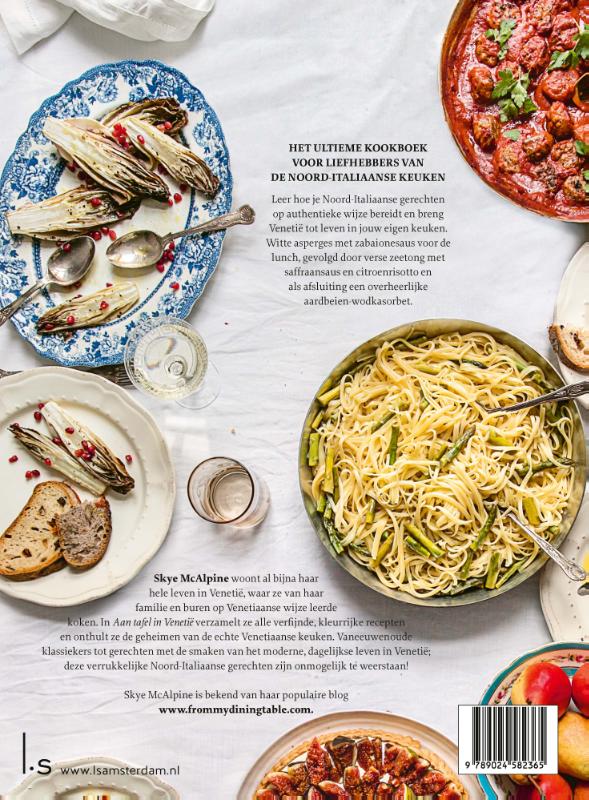 Achterkant van Aan tafel in Venetië