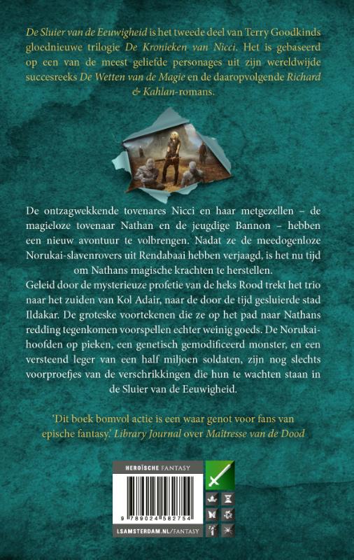 Achterkant van De Sluier van de Eeuwigheid