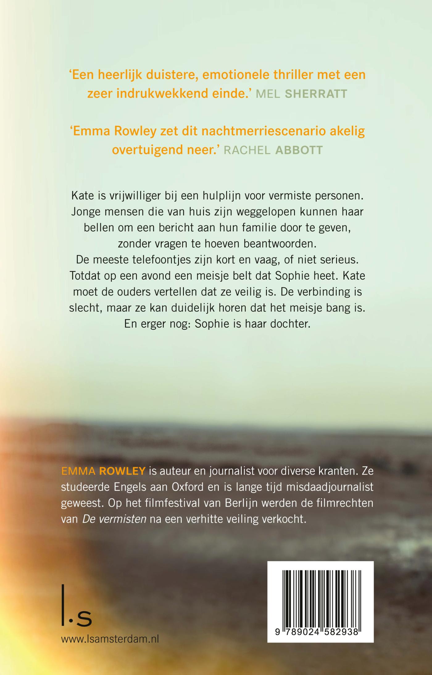 Achterkant van De vermisten