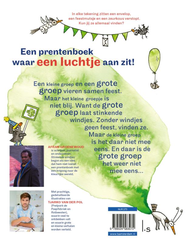 Achterkant van Stinkende windjes