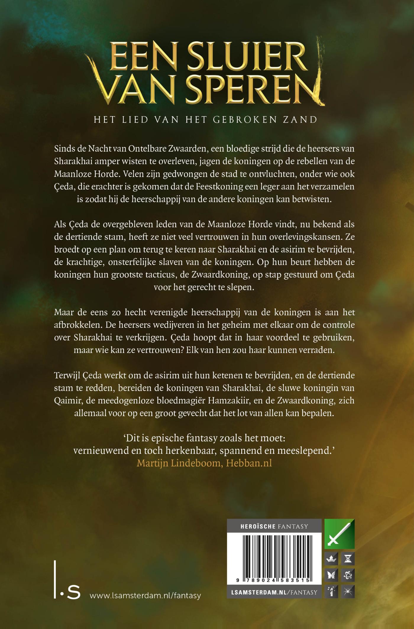 Achterkant van Een Sluier van Speren